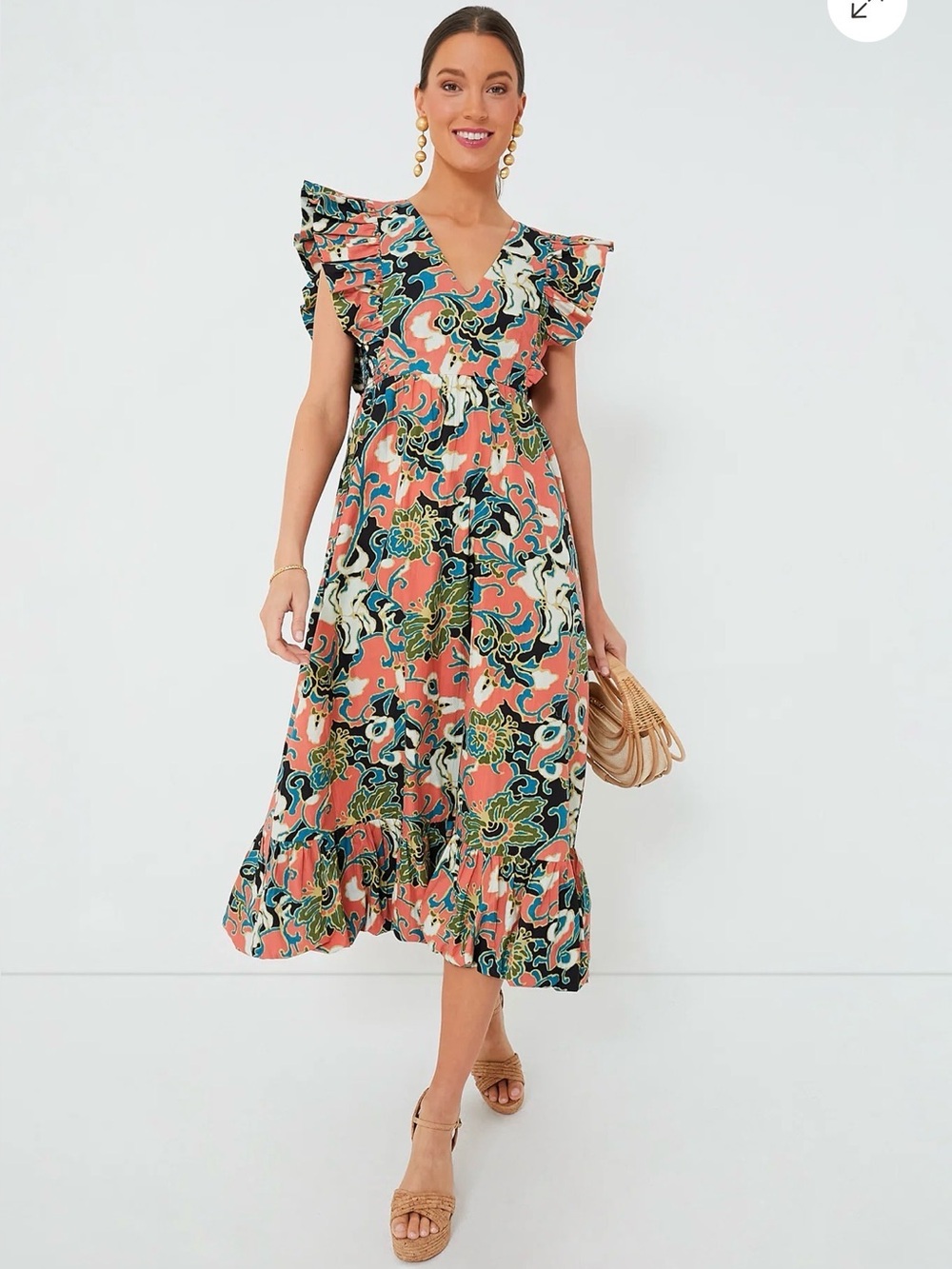 Cleobella Gypsy Bloom Barbara Printed Midi Dress
